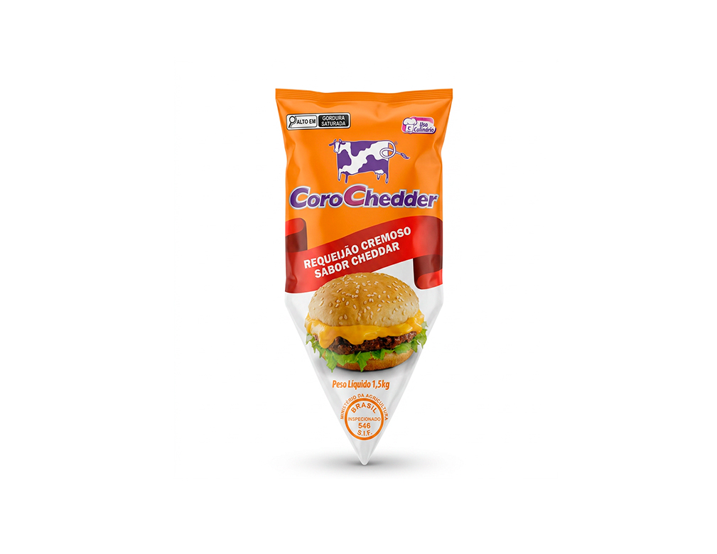 REQUEIJÃO SABOR CHEDDAR CORONATA 1,5 KG (CX 10 BIS)